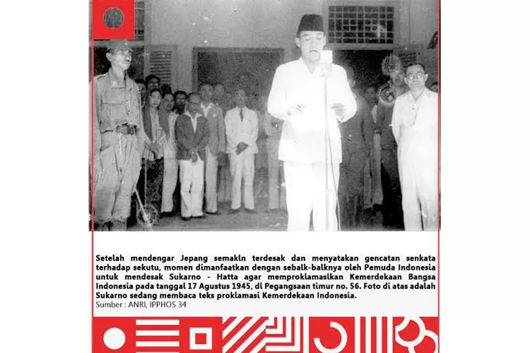 Foto Bersejarah Proklamasi Kemerdekaan Karya Mendur Bersaudara/Foto dokumentasi ANRI
