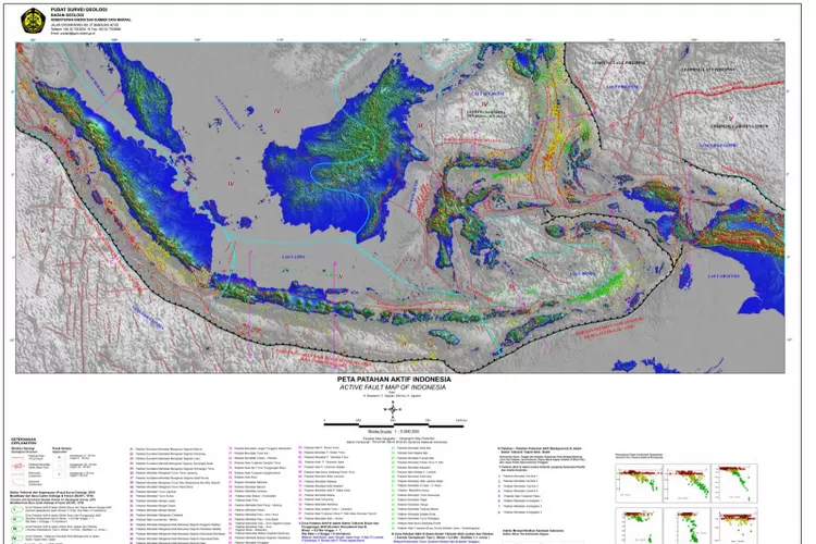 Badan Geologi Kementerian ESDM meluncurkan peta patahan aktif sebagai solusi mitigasi bencana geologi di Indonesia.  ((ANTARA/HO-Kementerian ESDM))