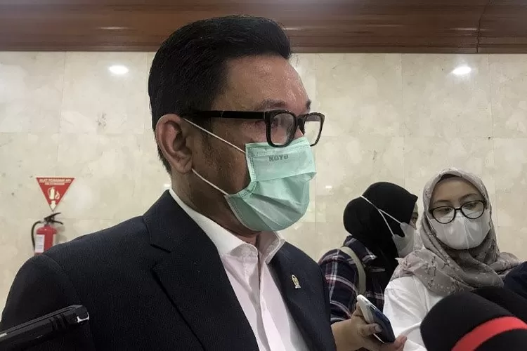 Wakil Ketua Komisi VIII DPR RI Ace Hasan Syadzily ditemui usai rapat kerja Rancangan Undang-Undang Penanggulangan Bencana (RUU PB) bersama Kementerian Sosial di Jakarta, Senin (17/5/2021). ANTARA/Devi Nindy (ANTARA/Devi Nindy)