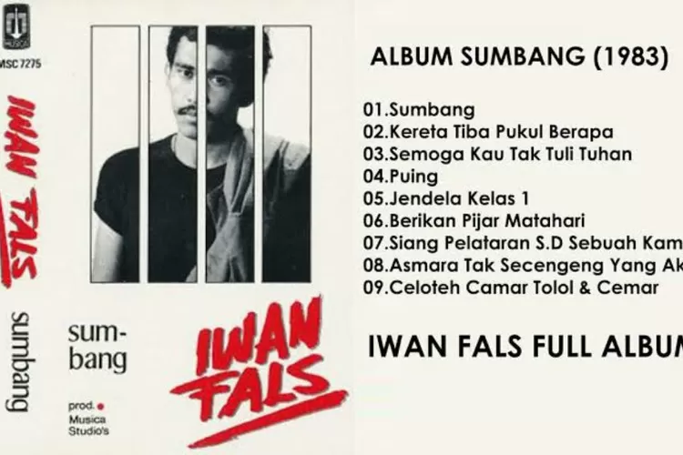 Iwan Fals album Sumbang (1983) yang memuat lagu 'Celoteh Camar Tolol'. (foto: youtube)