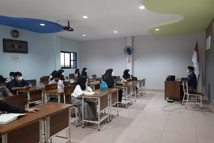 PTM terbatas di SMP PCI dengan Prokes yang amat ketat - Foto: Dokumen PCI