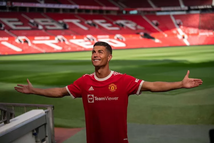 Cristiano Ronaldo di Stadion Old Trafford. (instagram@cristiano)