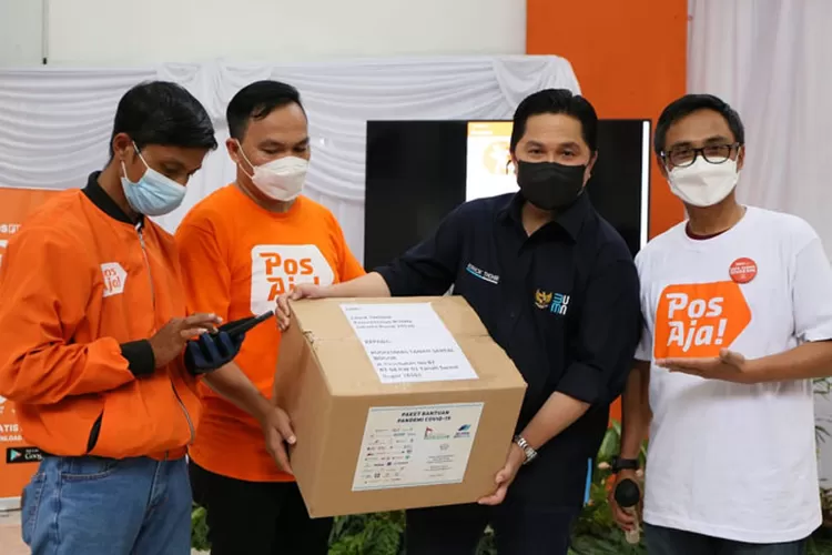 Menteri BUMN Kunjungi Kantor Pos Bogor, Pos Indonesia Perkenalkan New Platform Layanan Digital Kurir dan Jasa Keuangan