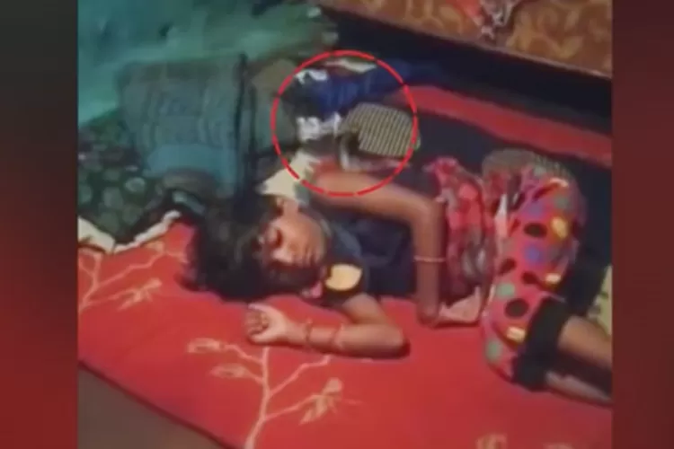 Seorang gadis India berusia 6 tahun masih hidup setelah dua jam lehernya dililit ular Kobra dan tangannya dipatuk.  (Foto/tangkapan layar)