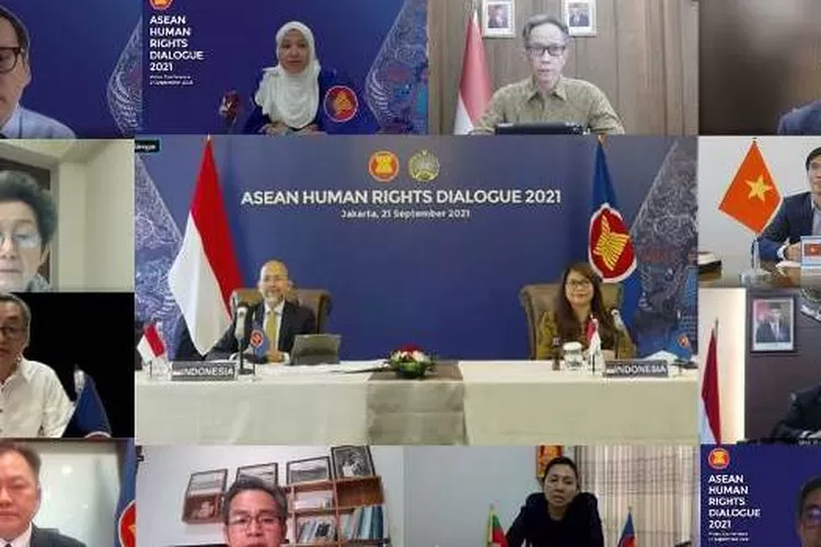 Virtual ASEAN Human Rights Dialogue 2021 (AHRD 2021) (Dok.Kemlu.go.id)