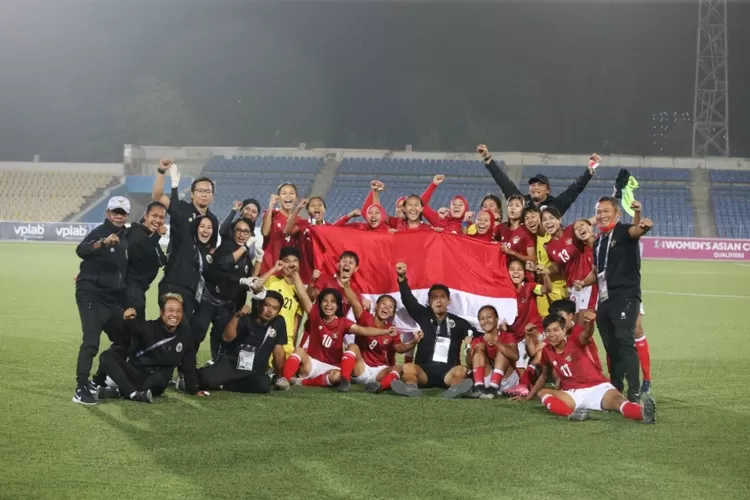 Timnas Wanita Indonesia lolos ke putaran final Piala Asia Wanita 2022 setelah menyingkirkan Singapura. Dok.PSSI.go.id