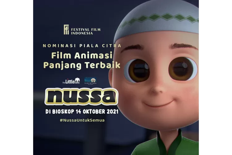 Film NUSSA masuk dalam nominasi Film Animasi Panjang Festival Film Indonesia (Instagram/@visinemaid)