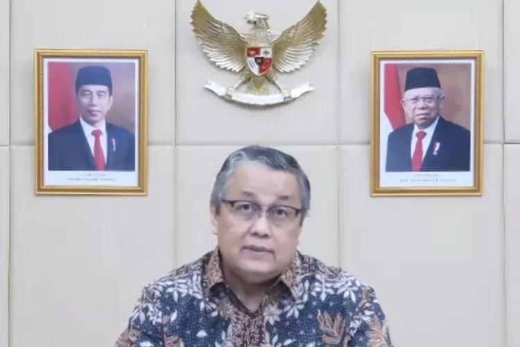 Tangkapan layar Gubernur Bank Indonesia Perry Warjiyo dalam konferensi pers secara virtual di Jakarta, Jumat (22/10/2021).  (ANTARA/Kuntum Riswan)