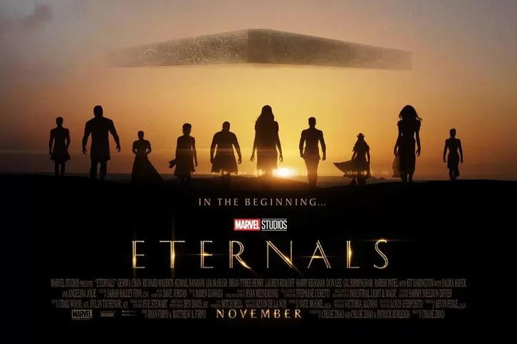 Siluet 10 anggota pahlawan super Eternals (Marvel.com)