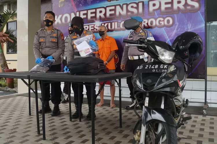 Gelar perkara kasus pencurian HP dan laptop di Mapolres Kulonprogo. (Foto: Amin Kuntari )