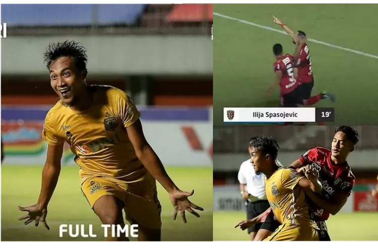 Bhayangkara FC saat memenangkan pertandingan melawan Bali United yang membuatnya memuncaki posisi klasmen sementara BRI Liga 1 musim ini (Kompilasi Instagram/@liga1match)