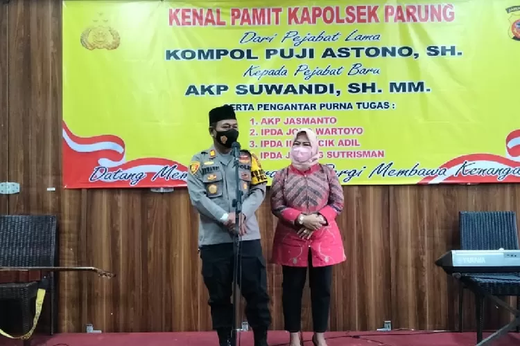 Acara Kenal Pamit Polsek Parung (Achmad Shafari/Bogor Times)