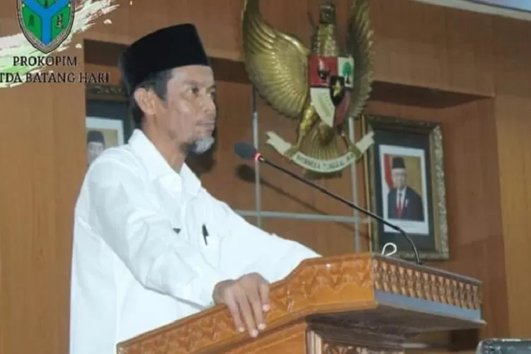 Sekretaris Daerah (Sekda) Kabupaten Batang Hari, H Muhammad Azan  (protokol Setda Batang Hari)