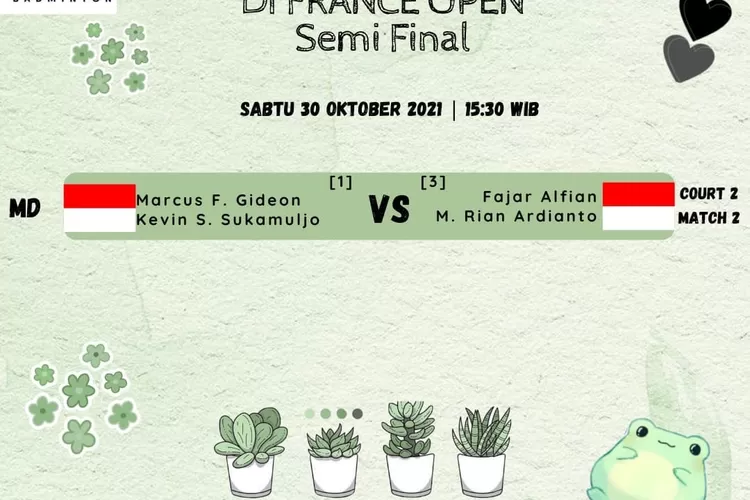 Pertandingan Semi Final Yonex French Open 2021 dan Final Yonex Belgian International 2021, Berikut Line-Up dan Pemain Indonesia (Instagram/ @ina_badminton)