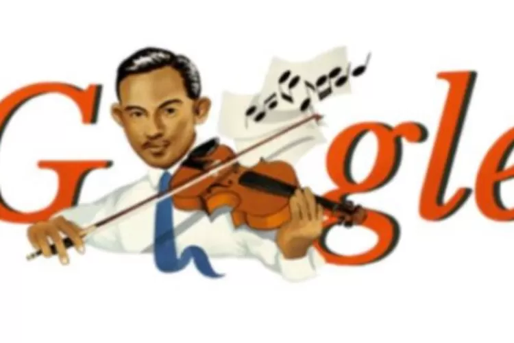 Ismail Marzuki dalam Google Doodle (Dok.GoogleDoodle)