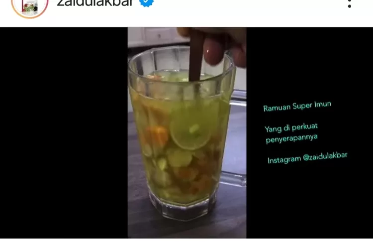 Berkenalan dengan dr. Zaidul Akbar hingga Ramuan Super Imun Racikannya (Tangkap layar video Instagram/@zaidulakbar)