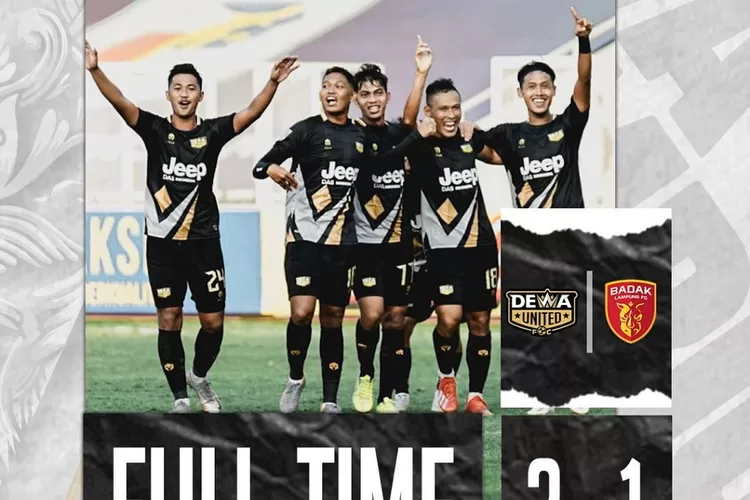 Dewa United unggul 3-1 atas Badak Lampung FC (instagram@dewaunitedfc)