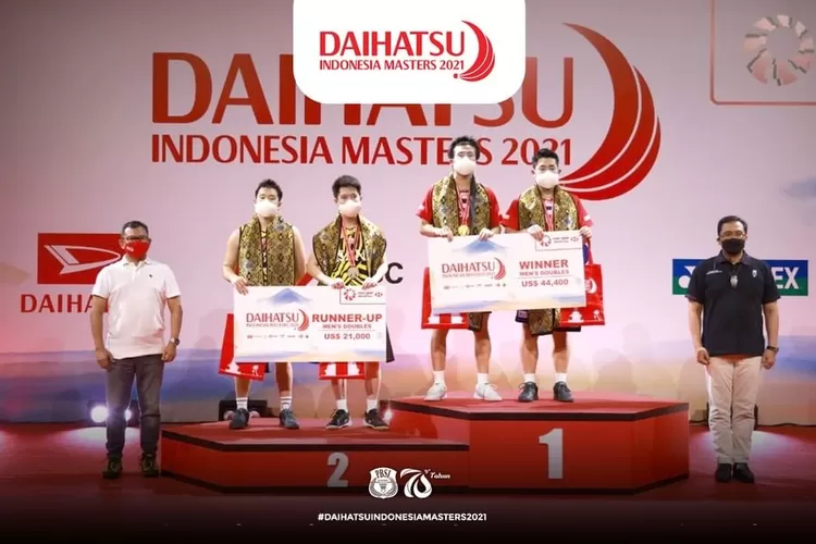 Marcus Fernaldi Gideon &ndash; Kevin Sanjaya Sukamuljo Kalah di Final Daihatsu Indonesia Master 2021, Herry IP: Mereka Sudah Maksimal (Instagram @badminton.ina)