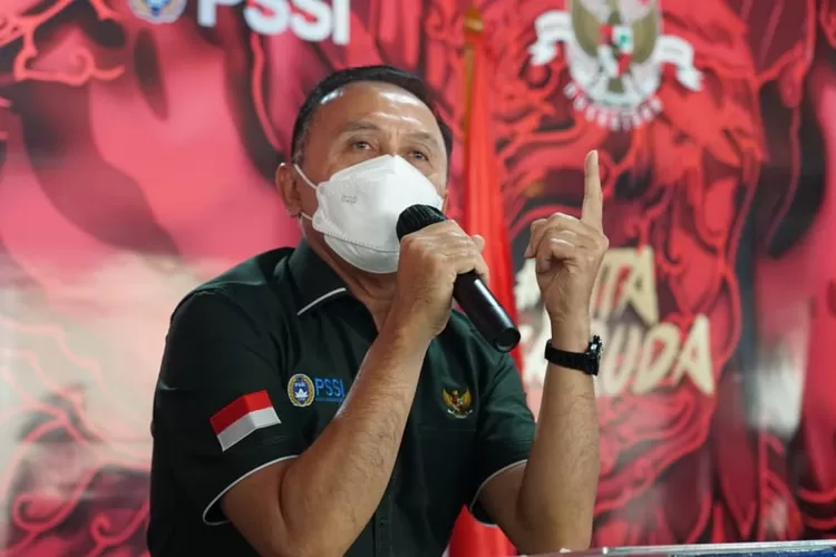 Ketua Umum PSSI, Mochamad Iriawan saat rilis Selasa, 23 November 2021 di kantor PSSI, Senayan, Jakarta.. (pssi.org)