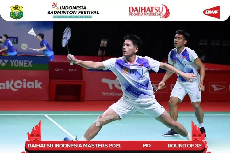 Ganda Putra Indonesia, Pramudya &ndash; Yeremia, Dampingi Kevin &ndash; Marcus di BWF World Tour Finals 2021 (ig @badminton.ina)