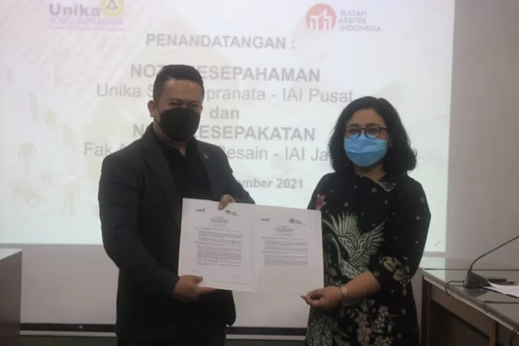  FAD Unika Jalin Kerja Sama dengan Ikatan Arsitektur Indonesia  (dok Humas Unika)