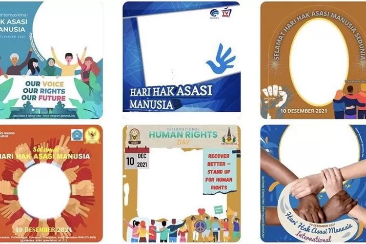 Link twibbon Hari Hak Asasi Manusia 2021. (Twibbonize)