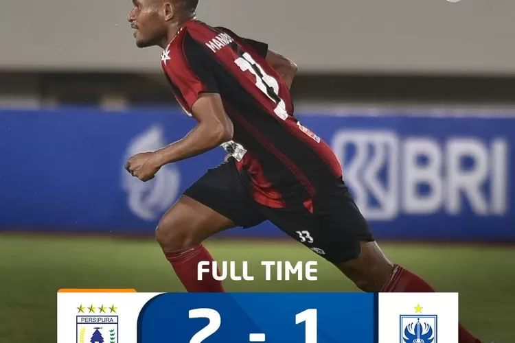 Kemenangan Persipura Jayapura atas PSIS Semarang pada pertandingan ke-17 BRI Liga 1 2021 ( Instagram dari akun @liga1match)