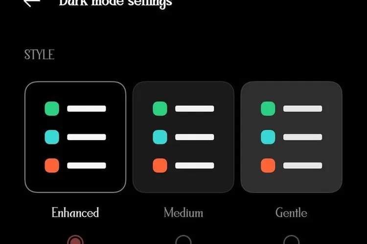 Cara Mudah Mengaktifkan Dark Mode di Semua Aplikasi dan Sistem Operasi (Tangkapan layar Dark Mode Smartphone Android / Istimewa)