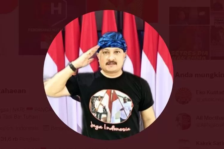 Ferdinan Hutahean ( twitter @ferdinandhutahean3)