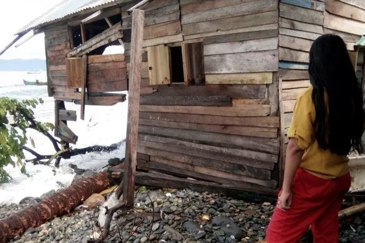 Banjir rob berdampak pada program Rehabilitasi Sosial Rumah Tidak Layak Huni (dok, Tribun Lampung)