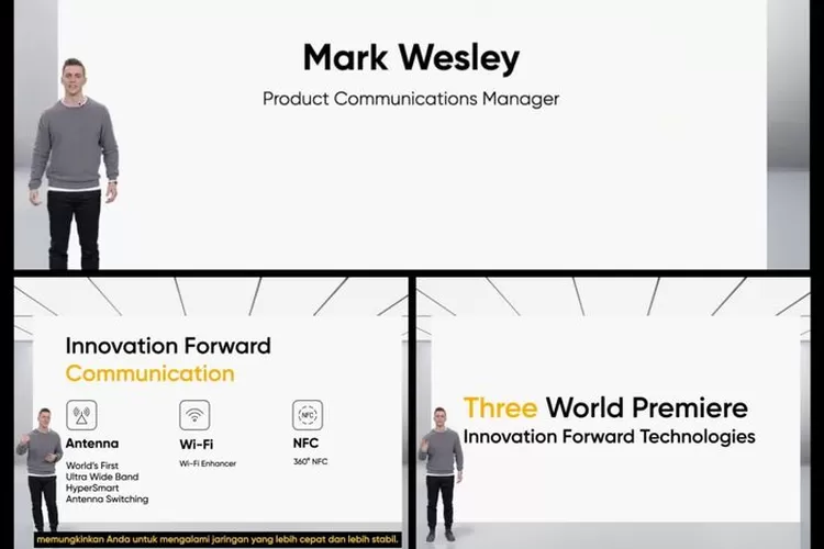 Pengenalan Inovasi Utama di Realme GT 2 Pro oleh Mark Wesley, Product Communication Manager Realme Global (Kolase tangkapan Layar Akun YouTube/Realme Indonesia)