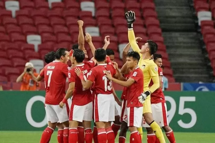 Selebrasi Timnas Indonesia setelah kalahkan Timnas Singapura. (instagram.com/PSSI)