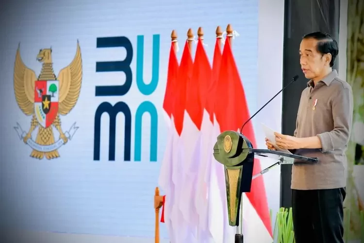 Presiden Jokowi melakukan groundbreaking RS Internasional Bali, Senin 27 Desember 2021. (Laily Rachev)
