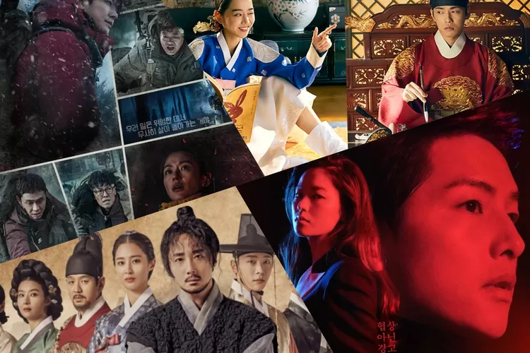 Daftar 10 drama Korea dengan rating tertinggi tahun 2021 di TV Kabel Negeri Gingseng (Kolase poster drama Korea/AsianWiki)