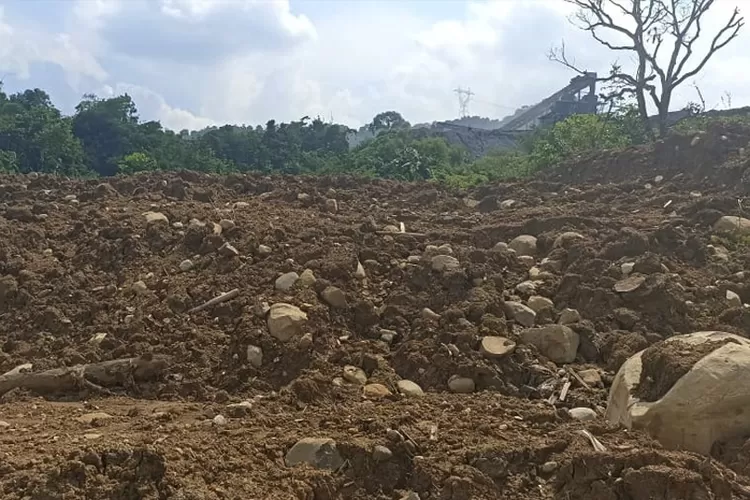 Lokasi longsor penampungan limbah PT Bogor Mineral (Dokumentasi Bogor Times)