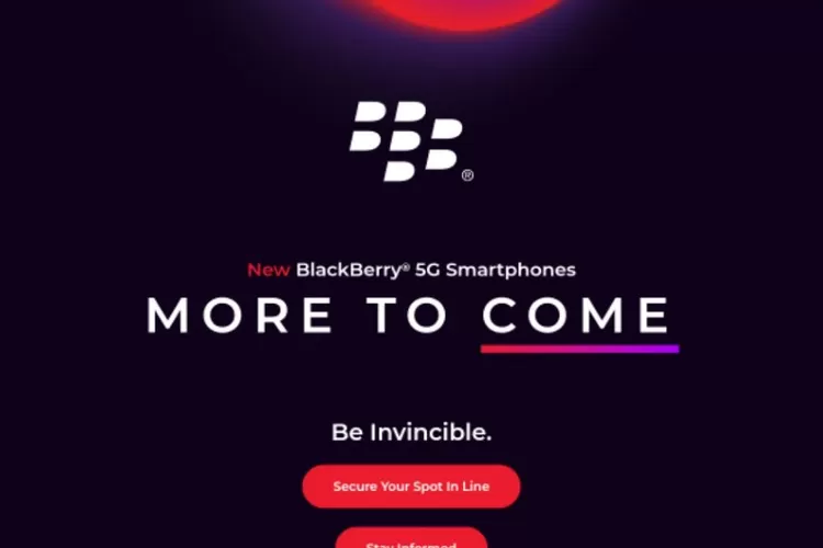  BlackBerry Bersiap Menghadirkan HP BB 5G Terbarunya (Tangkapan Layar Situs Resmi onwardmobility.com)