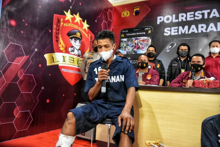 Tampang Andre, Suami Pembunuh Istri Sendiri di Semarang, Ini Pengakuan Mengejutkannya (Ayosemarang.com/Audrian Firhannusa)