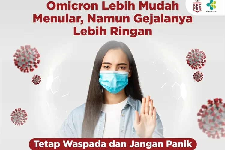 Meski gejala lebih ringan, masyarakat perlu waspada Omicron (laman Setkab.go.id)