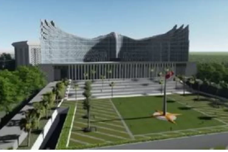 Desain Istana Negara di ibu kota baru di Kalimantan Timur yang resmi dinamai Nusantara oleh Jokowi.  (Instagram.com/@jokowi)