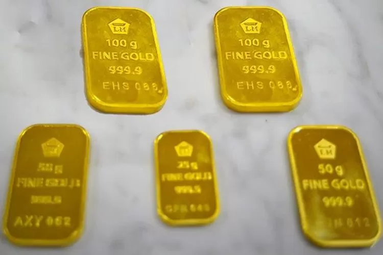 Harga Emas Antam 27 Januari 2022 Anjok Rp13.000 per Gram. (istimewa)