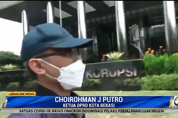 Ketua DPRD Kota Bekasi Choiruman J. Putro dipanggil kembali ke KPK pada Kamis (27/1/2022). Sebelumnya, politisi PKS itu dipanggil sebagai saksi kasus korupsi Wali Kota Bekasi Rahmat Effendi. (FOTO: Tangkap Lar/Metro TV)