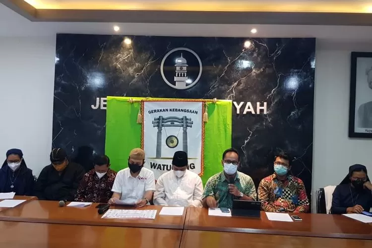 Jumpa pers Gerakan Kebangsaan Watugong, Senin 31 Januari 2022.  (istimewa/gerbang watugong)