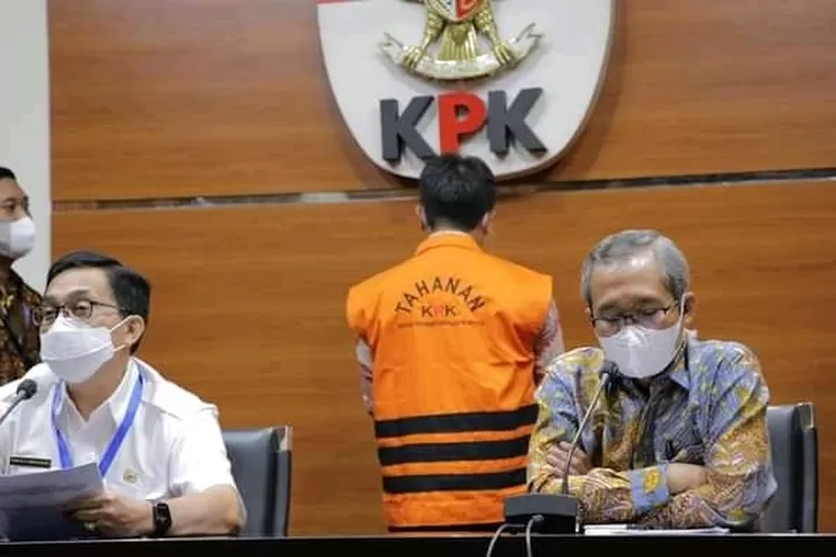 Siaran Pers KPK atas Penahanan Tersangka Korupsi Dana PEN (dok. KPK)