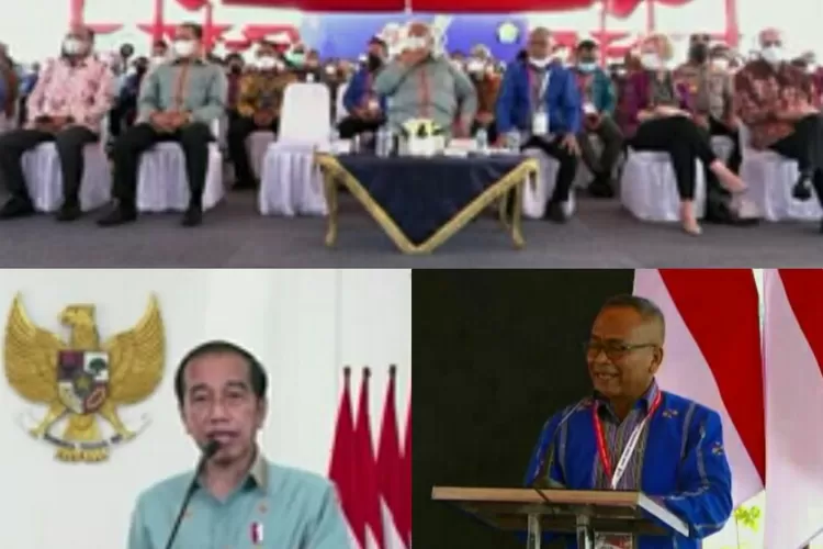 HPN 2022, Presiden Jokowi dan Ketua PWI Atal S Depari. (Kolase tangkapan layar YouTube Sekretariat Presiden.)