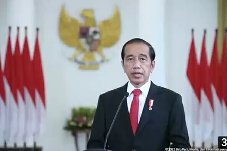 Presiden Jokowi pidato virtual di One Ocean Summit. (YouTube Sekretariat Presiden.)