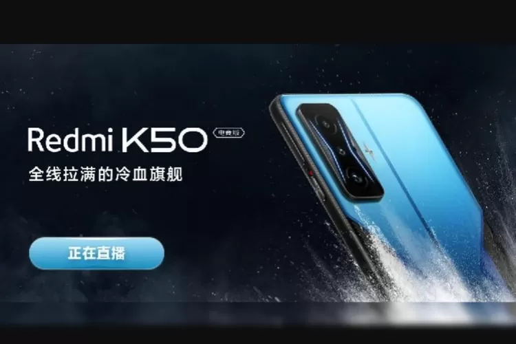 Tampilan Redmi K50 Gaming Edition alias Poco F4 GT dalam Sebuah Poster di Situs Xiaomi China (Tangkapan Layar Situs Resmi Xiaomi China)