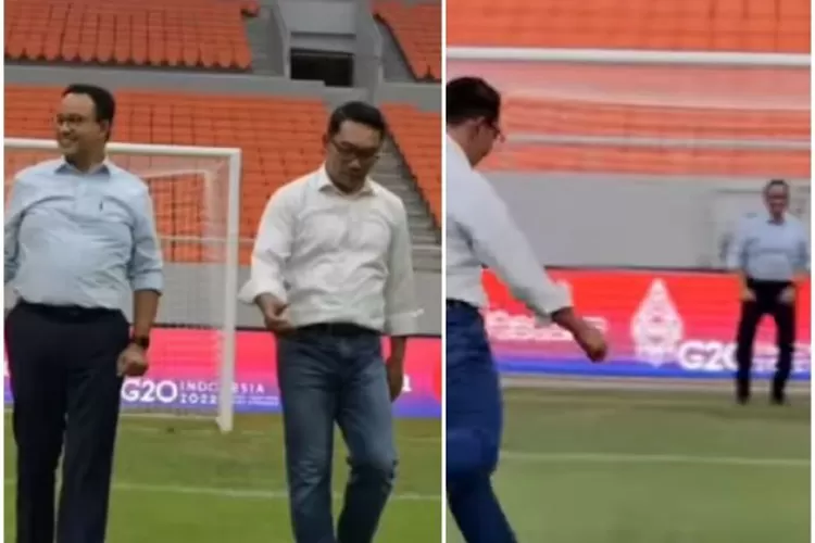 Anies Baswedan dan Ridwan Kamil Bermain Bola Di JIS (Instagram/ridwankamil)