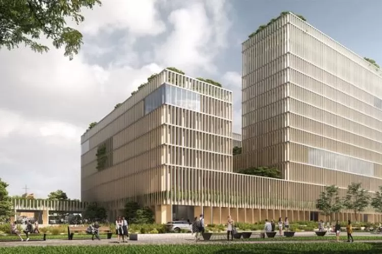  Maket gedung Fakultas Teknologi Pertanian (FTP) Unika Soegijapranata BSB Mijen. (dok Humas Unika)