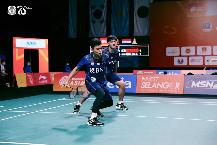 Tim Putra Indonesia Berhasil Ke Semifinal BATC 2022 Badminton Asia Team Championships usai kalahkan India. (Instagram @badminton.ina)