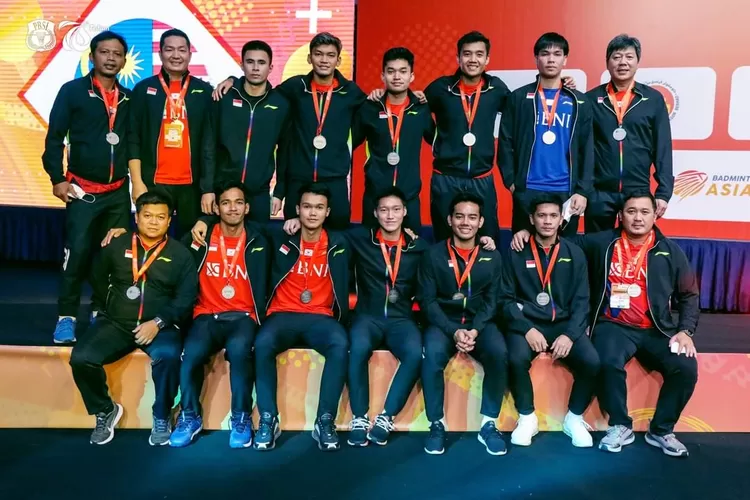 Pada pertandingan Final Badminton Asia Team Championships atau BATC 2022, tim putra Indonesia keluar sebagai Runner-Up (Instagram @badminton.ina)